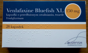 Box of generic venlafaxine capsules