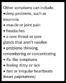 Plus one or more of these symptoms